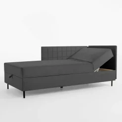 Dzieci Tapczan narożny szary MARIO 90x200 cm