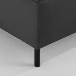 Dzieci Tapczan narożny szary MARIO 90x200 cm