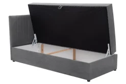 Sofy|Tapczany|Mavik Tapczan szary z pojemnikiem TONY 90x200 cm