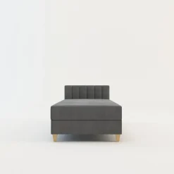 Sofy|Tapczany| Tapczan szary z pojemnikiem JAŚ 90x200