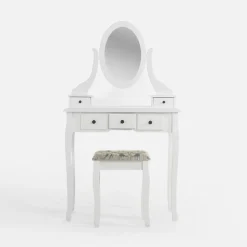 Toaletki I Konsole|inny Toaletka z lustrem i taboretem FENDIS