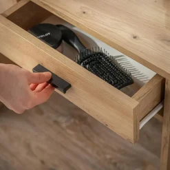 Toaletki I Konsole| Toaletka z oświetleniem EMMA dąb artisan