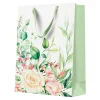 Paw Torba prezentowa zielona FLORAL MOMENTS BIG 30x41 cm