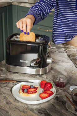 Małe Agd|Tostery|Gorenje Toster czarno-srebrny T800DB