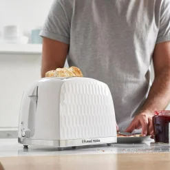 inny Toster na 2 kromki HONEYCOMB biały