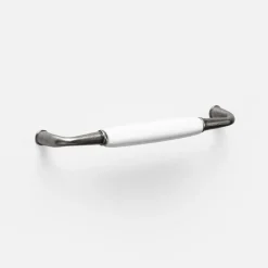 Uchwyty Standardowe| Uchwyt PORTO AUP16 13,9 cm stare srebro-porcelana