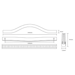 Uchwyty Standardowe| Uchwyt PORTO MILOS 18 cm chrom