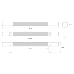 Uchwyt PORTO RYF 18,2 cm czarny