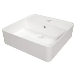 Umywalki I Baterie|Umywalki I Baterie|Deante Umywalka ceramiczna nablatowa biała SQUERE 42 cm