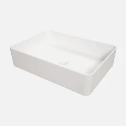 Deante Umywalka ceramiczna nablatowa biała SQUERE 50,5 cm