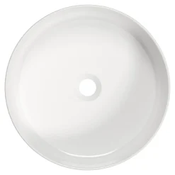 Deante Umywalka ceramiczna nablatowa biała ROUND 40 cm