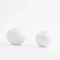 Wazony|inny Wazon biały okrągły 16 cm