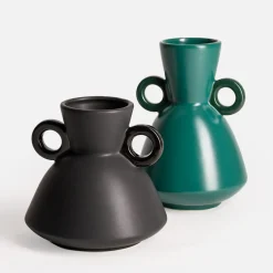 inny Wazon ceramiczny czarny 15 cm