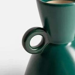 inny Wazon ceramiczny zielony 20 cm