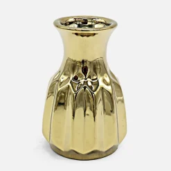 inny Wazon ceramiczny złoty 12 cm