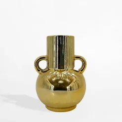 Wazony|inny Wazon ceramiczny złoty 15 cm