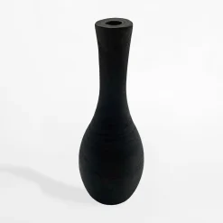 inny Wazon drewniany czarny 38 cm