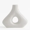 Wazony|inny Wazon geometryczny biały 20 cm