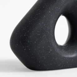 Wazony|inny Wazon geometryczny czarny 20 cm