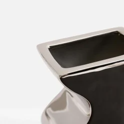 inny Wazon geometryczny srebrny 25 cm