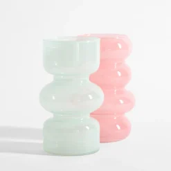 Wazony|inny Wazon geometryczny zielony 18 cm