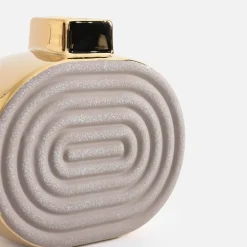 Wazony|inny Wazon glamour szaro-złoty 15 cm