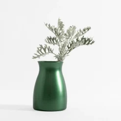 Wazony|inny Wazon metaliczny zielony SIGNE 20 cm