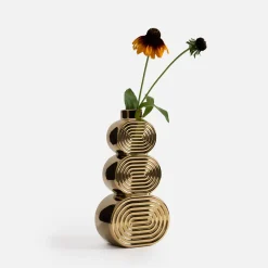 inny Wazon modernistyczny złoty 30 cm