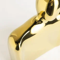 Wazon na kwiaty złoty 25 cm