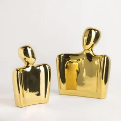 Wazon na kwiaty złoty 25 cm