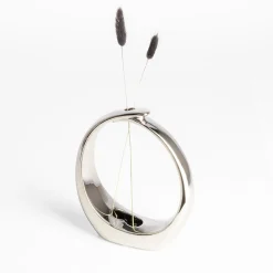 inny Wazon nowoczesny srebrny 20 cm
