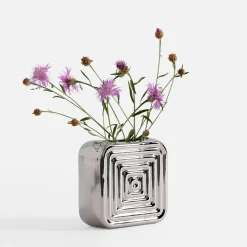 inny Wazon nowoczesny srebrny 11 cm