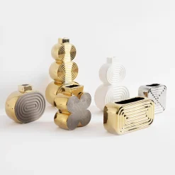 inny Wazon nowoczesny srebrny 11 cm