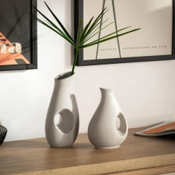 inny Wazon nowoczesny szary 20 cm