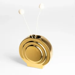 Wazony|inny Wazon nowoczesny złoty 15 cm