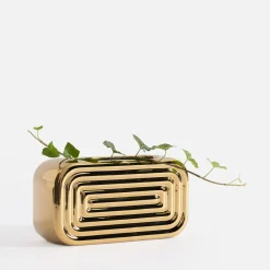 inny Wazon nowoczesny złoty 10 cm