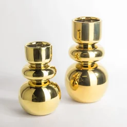 Wazony| Wazon nowoczesny złoty 25 cm