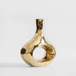 Wazony|inny Wazon nowoczesny złoty 20 cm