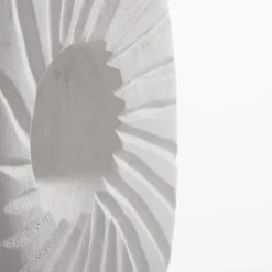 inny Wazon żłobiony biały 35 cm