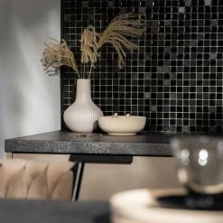 Wazony|inny Wazon ryflowany szary 20 cm