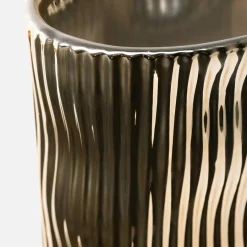 inny Wazon ryflowany złoty 17 cm