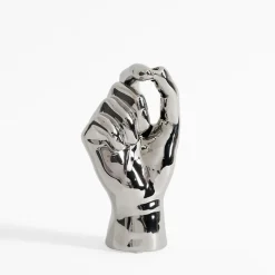 Wazony|inny Wazon srebrny RĘKA 9,5 cm