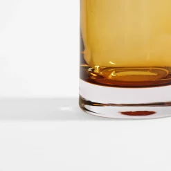 Wrześniak Wazon szklany BURSZTYN 7x19 cm