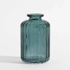 inny Wazon szklany ciemnozielony 10 cm