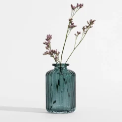 inny Wazon szklany ciemnozielony 10 cm