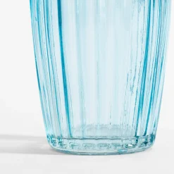 inny Wazon szklany niebieski 23 cm