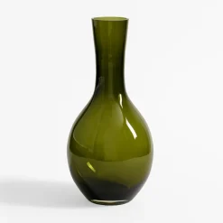 Wazony|Wrześniak Wazon szklany OLIWKA 14x30 cm