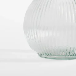 Wazony|inny Wazon szklany prążkowany 17,5 cm