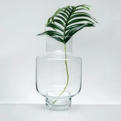 Wazony|SOLBIKA Wazon szklany przezroczysty 30 cm