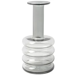Wazony| Wazon szklany szary 30 cm